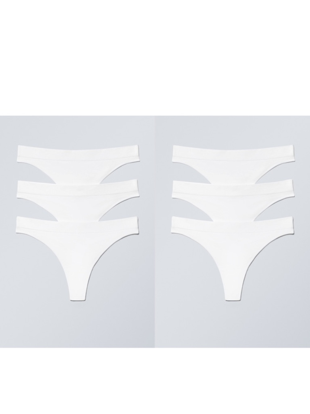 Quince Quince Organic Cotton Thong White Sz S White NEW
